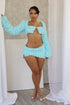 Anabella Faux Fur Cardigan & Skirt SET
